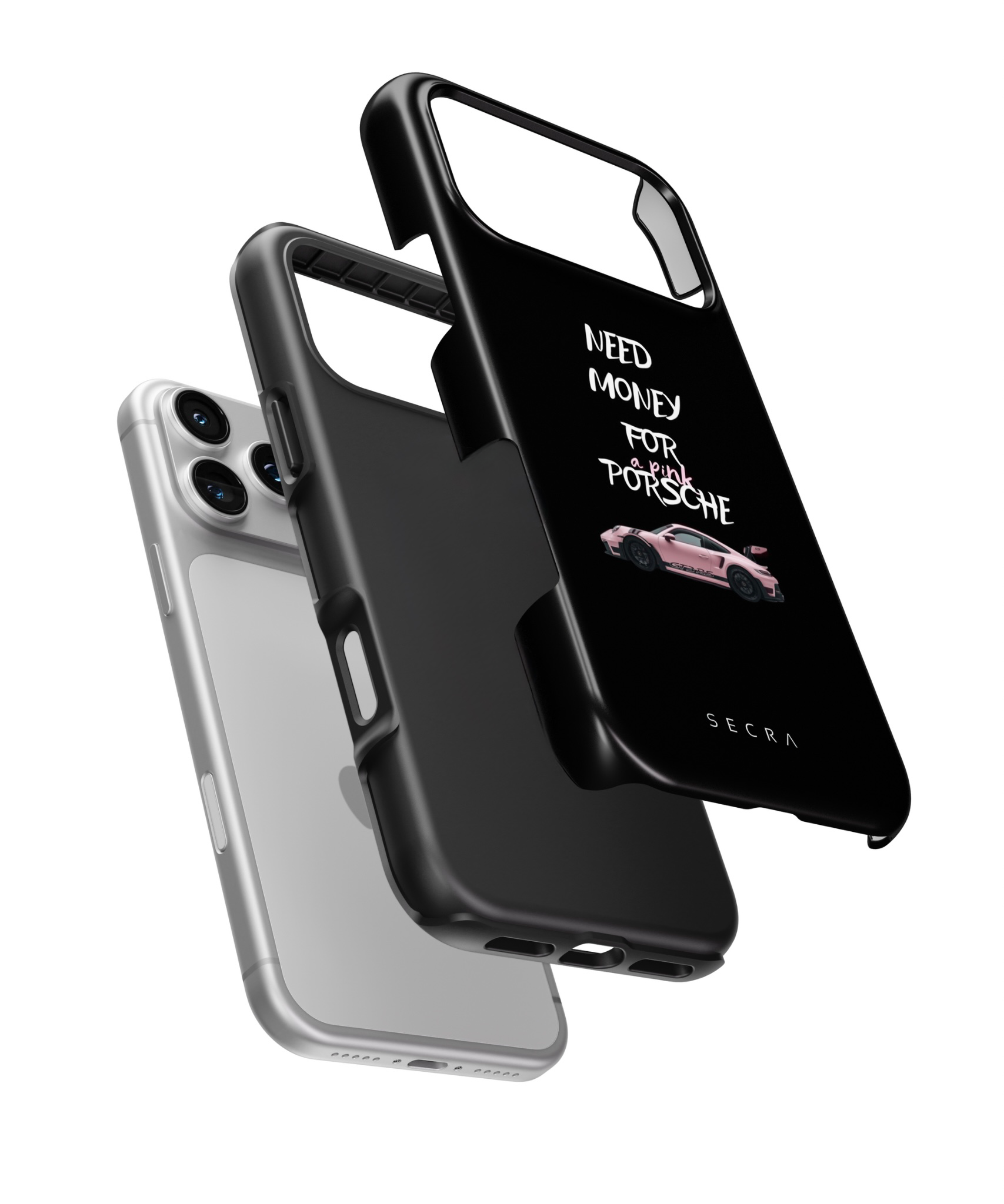 FULL PROTECTION CASE (PINK PORSCHE)