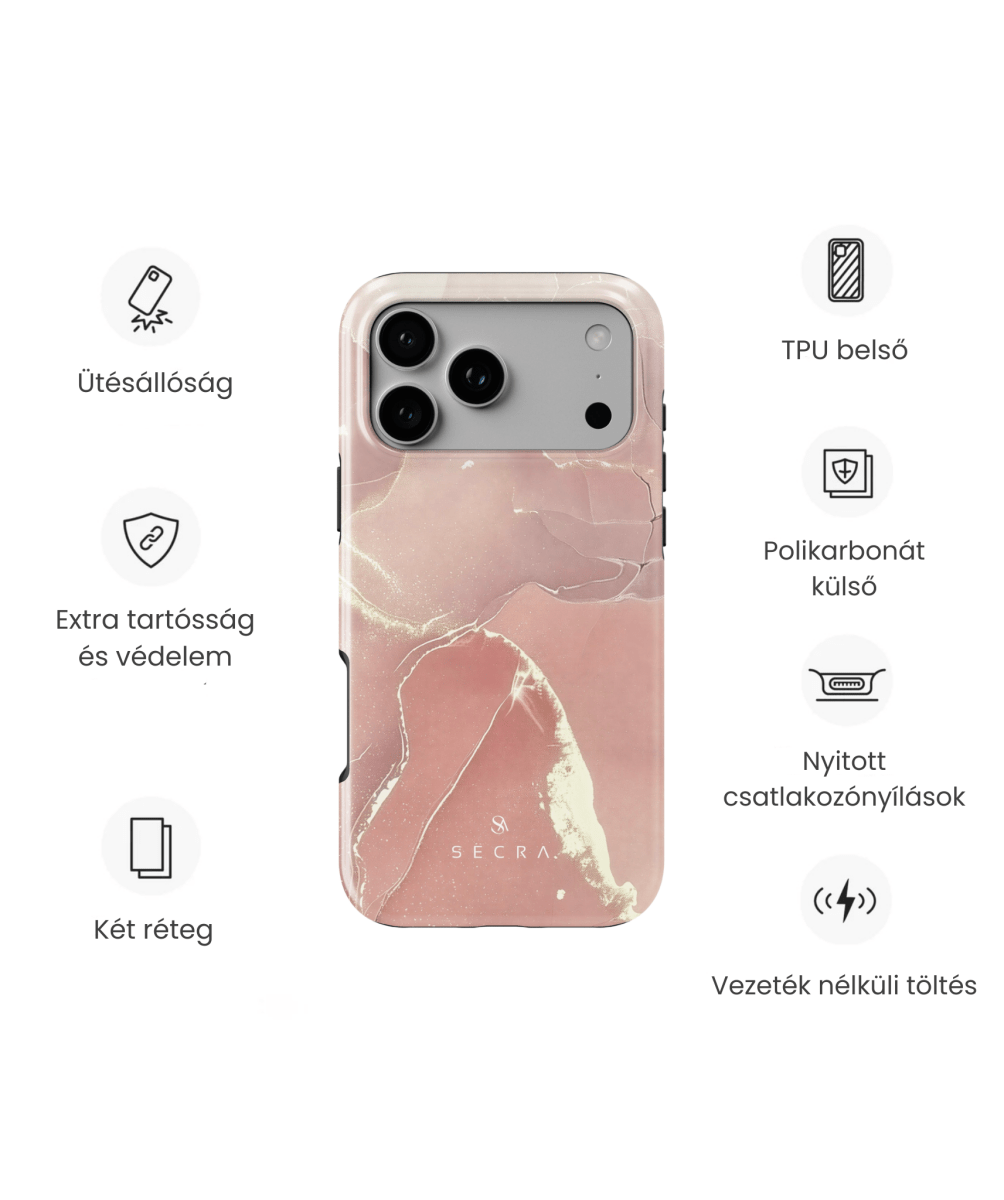 MAGSAFE FULL - PROTECTION CASE (PEONA) - Secra Cases - Tech Accessories - MAGSAFE FULL - PROTECTION CASE (PEONA) - iPhone 17 - 